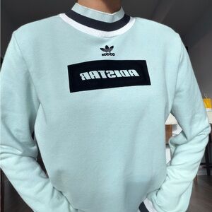 Adidas mint Green mock neck Sweater